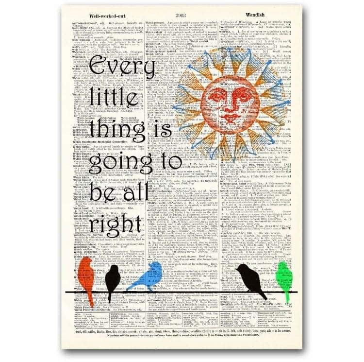 Vintage Dictionary Page Art | My Site